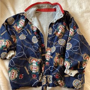 Reversible nautical 90s jacket